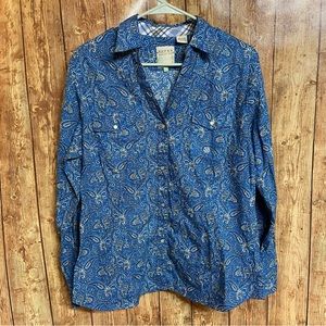 Roper Women’s Button Down V-neck Western Shirt